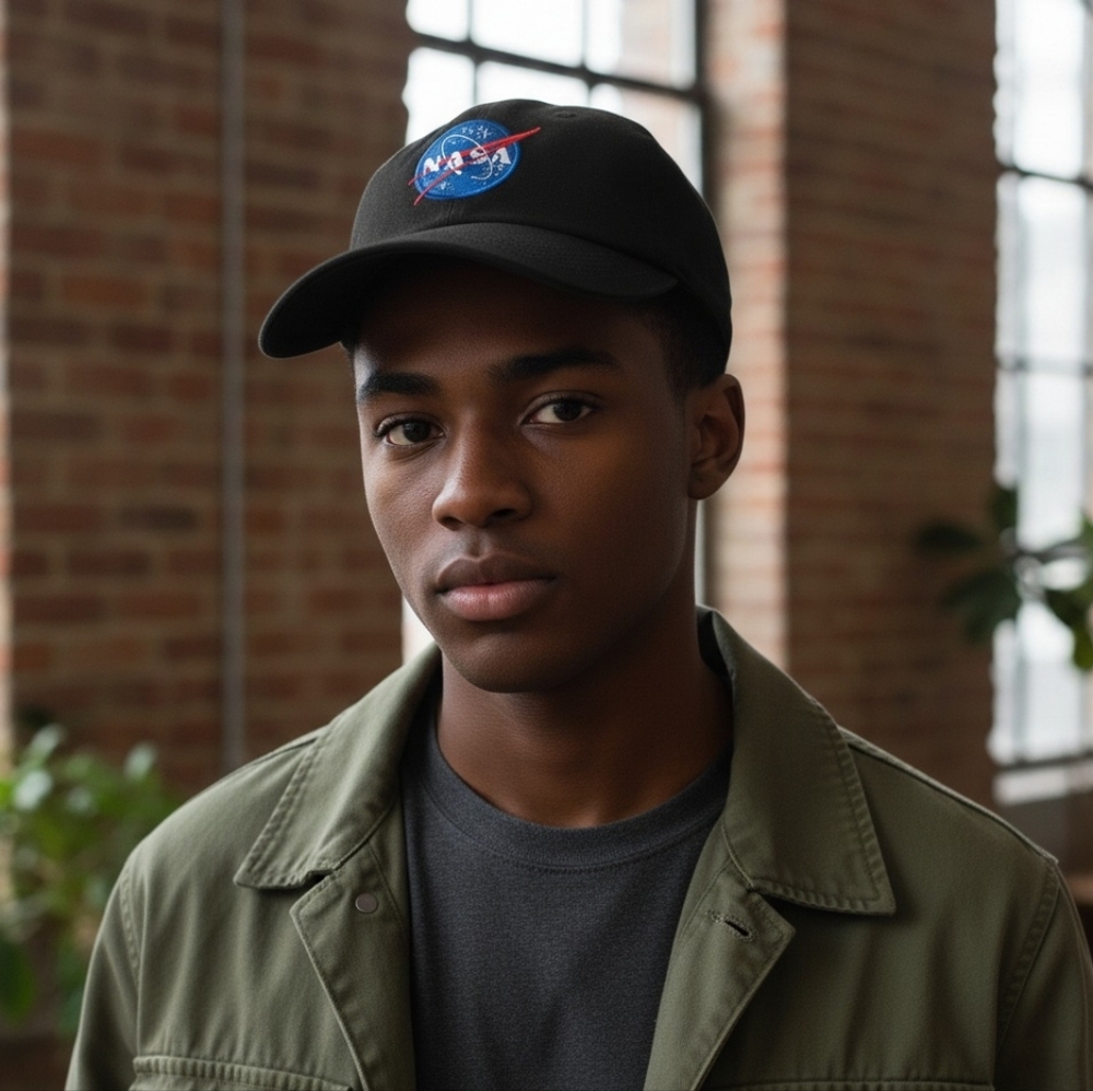 Dalix NASA Embroidered Logo Baseball Cap